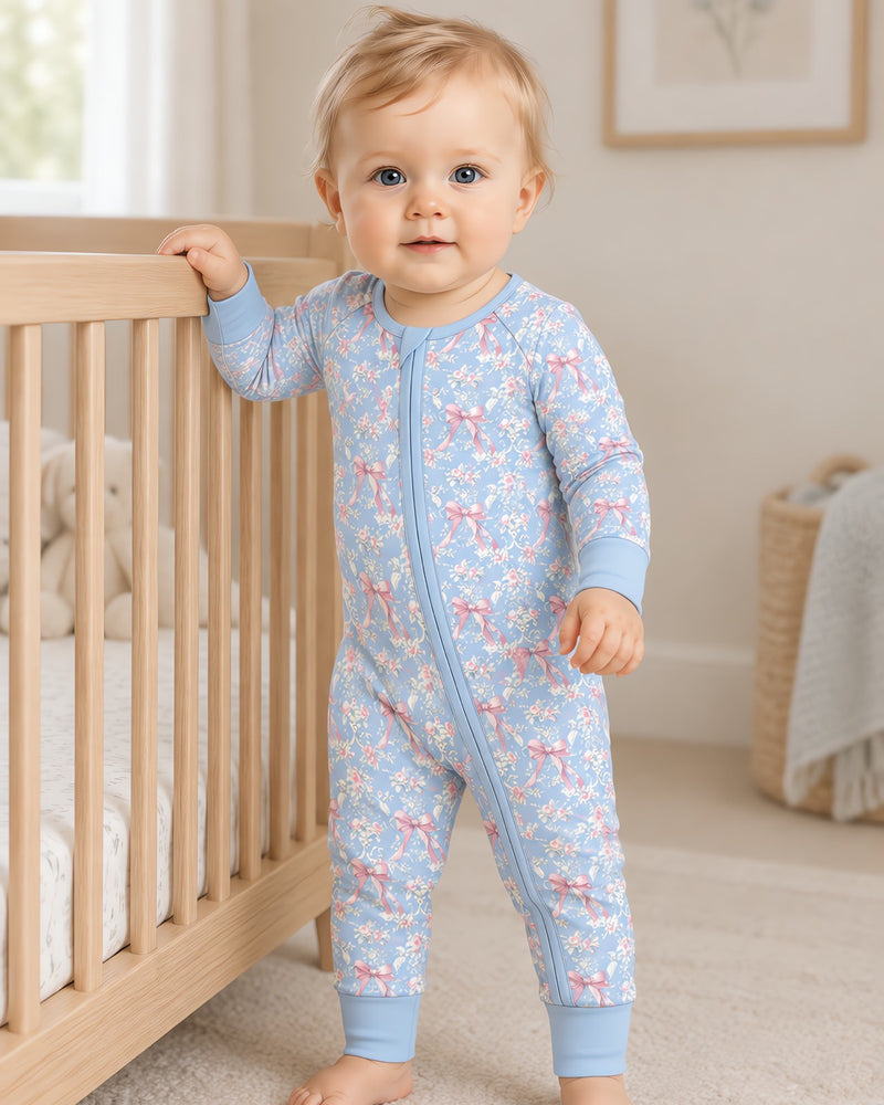 Baby zip romper